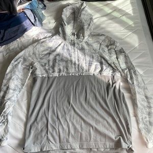 Mens Oakley half zip with hood